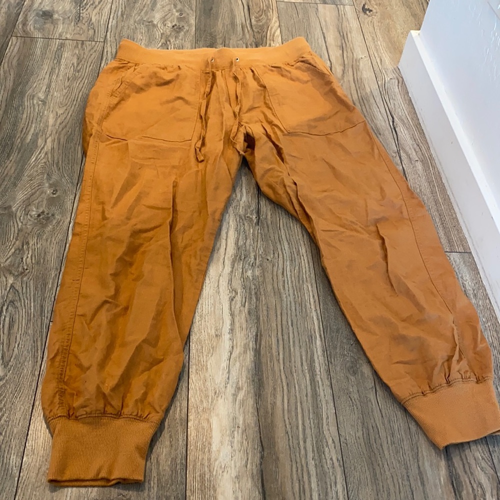 Gap linen jogger pants size M